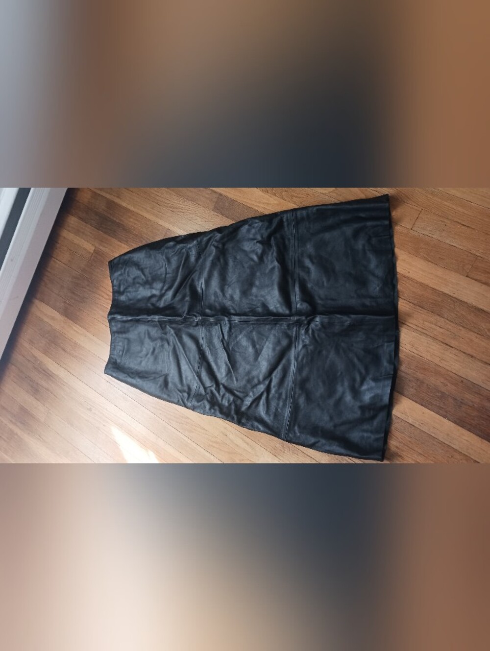 Willi Smith Leather Maxi Skirt